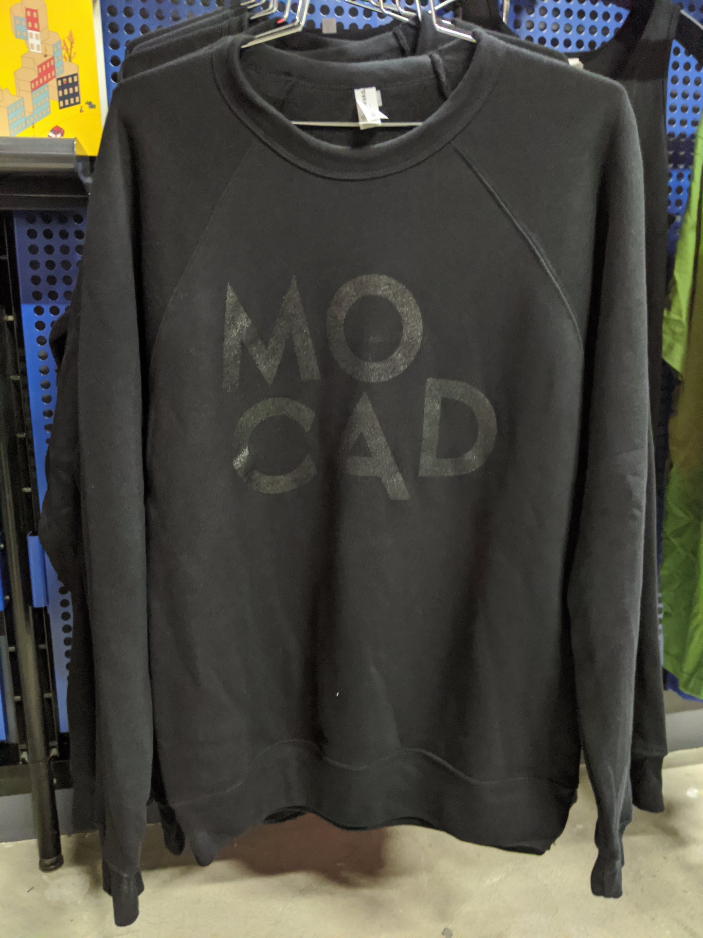 MOCAD Black Crewneck Long Sleeve